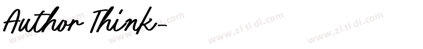 Author Think字体转换 Author Think字体转换